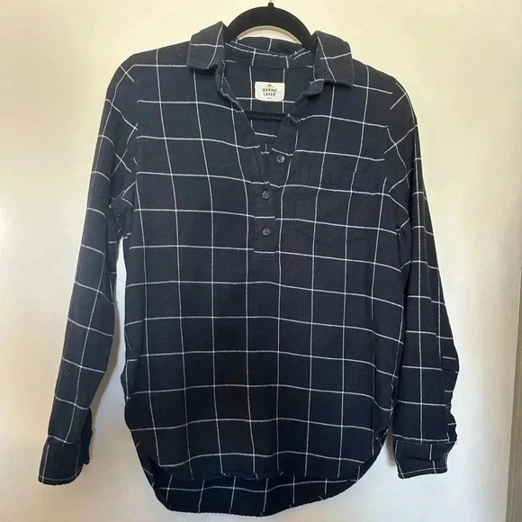 Marine Layer Josie Pullover Flannel - Picture 1 of 9